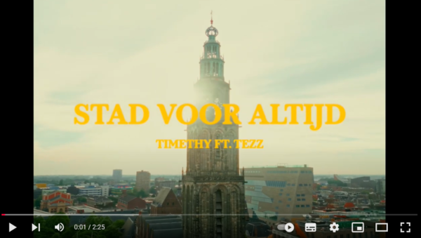 Een ode aan Groningen. muziekvideo Timethy.